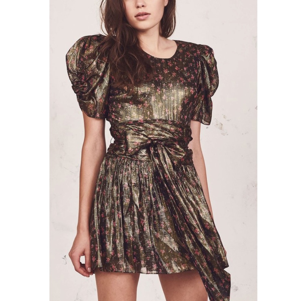 Loveshackfancy Mercy Lurex Mini Dress